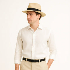 Men’s Handmade Panama Hat – Timeless Summer Style with Artisan Detail