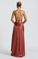 Samira Maxi Dress - Rust
