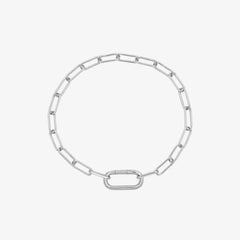 Harper Oval Charm Chain Bracelet