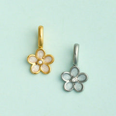 Harper Pearl Plumeria Charm