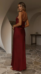 Ziah Maxi Dress - Wine