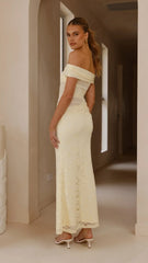 Tiarna Off The Shoulder Maxi Dress - Yellow