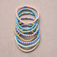 Vacation Vibes Bright Stretch Bracelet Set of 8