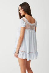 Harmony Mini Dress - Blue Porcelain