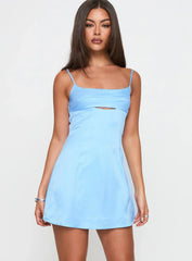 Powell Mini Dress Light Blue