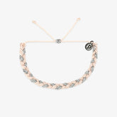 Metallic Blush Braided Bracelet