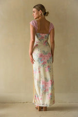 Mimi Floral Mesh Maxi Dress
