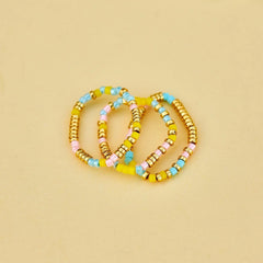 Sunset Beach Stretch Ring Set of 3