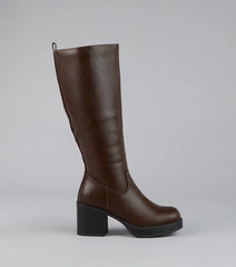 Retro Rise Knee High Platform Boots