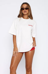 Tropic Dreams Oversized Tee White