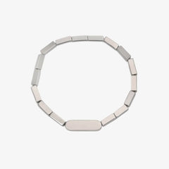 Engravable Rectangle Bead Stretch Bracelet