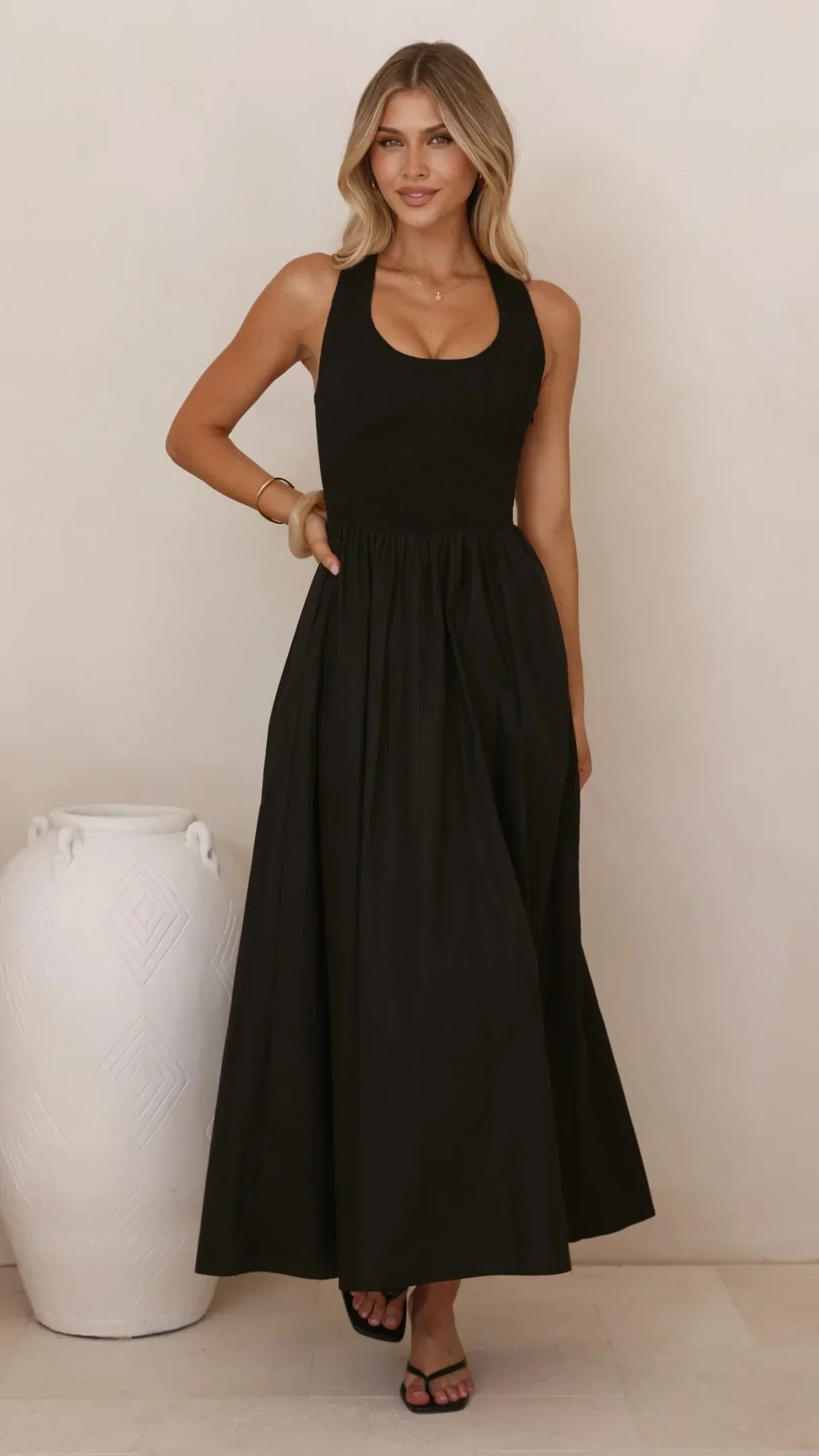 Maia Maxi Dress - Black
