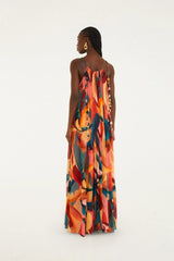 Multicolor Atlantic Rainforest Sleeveless Maxi Dress