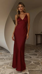 Ziah Maxi Dress - Wine