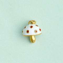 Harper Enamel Mushroom Statement Charm
