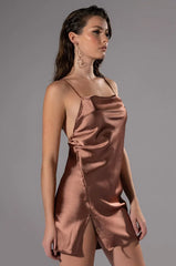 LET IT BE SIMPLE CROSS BACK MINI DRESS