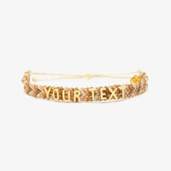 Neutral Woven Chevron Bracelet
