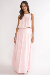 Starlina Wide Waistband Maxi Skirt Rosewater